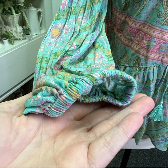 Spell & The Gypsy City Lights Sage Blouse - Picture 11 of 15